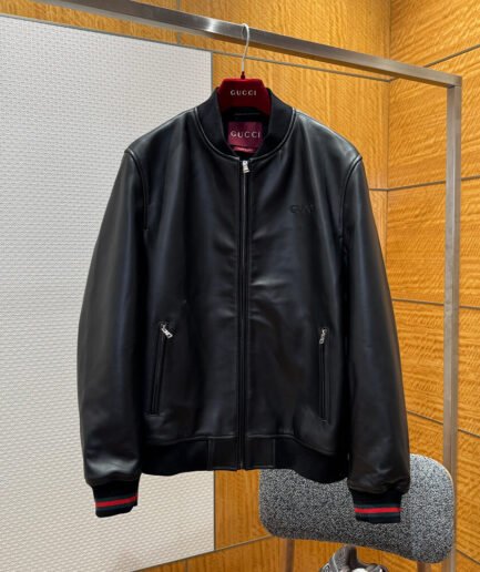 GUCCI UNISEX Genuine Leather JACKET(size:48|50|52|54|56)